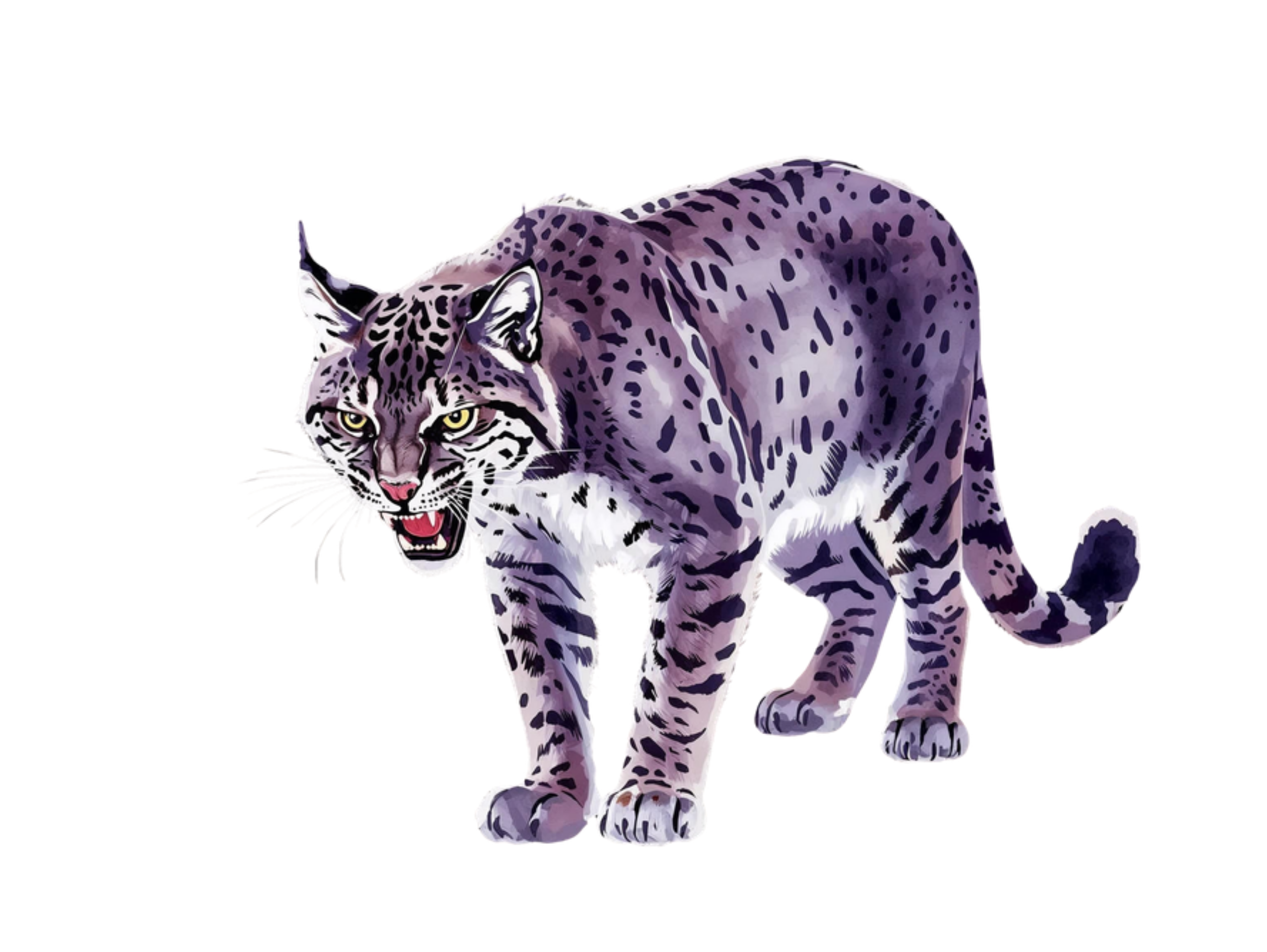 Jason’s aggressive purple bobcat
